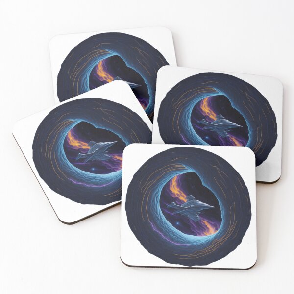 Item preview, Voyage into the Unknown: Spaceship in the Wormhole designed and sold by ProductArtistry.