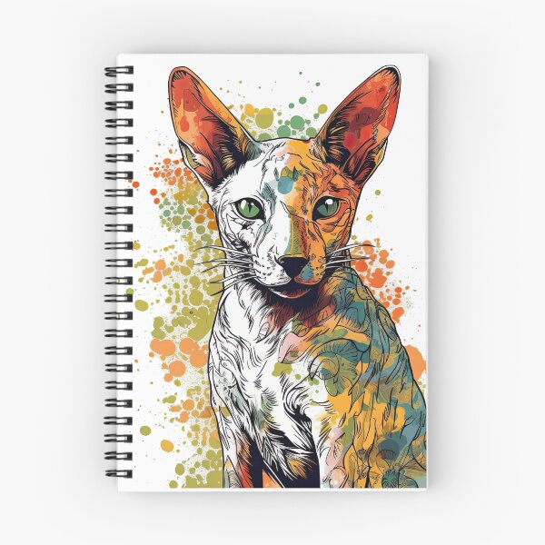 Item preview, Colorful Mixed Media Art of Oriental Shorthair: Feline Expressionism by Creative Artist designed and sold by DooodleGod.