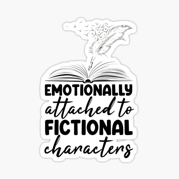 Artikel-Vorschau von Emotional verbunden mit fiktiven Charakteren, Geschenkidee für Liebhaber fiktiver Charaktere, Leseliebhaber, designt und verkauft von HustleArtShop.