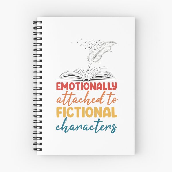 Item preview, Emotionally Attached To Fictional Characters, fictional character lover gift idea, Reading lovers designed and sold by HustleArtShop.