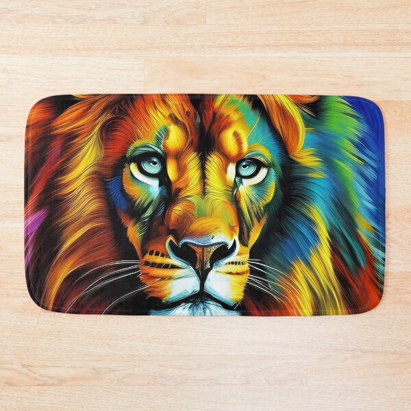 Item preview, Colourful Lion, Ai Generated Art  designed and sold by ACC .
