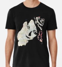 Sick On Sunday (graffiti female portrait, woman with roses) Men's Premium T-Shirt