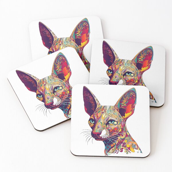 Item preview, Oriental Shorthair and German Pointer-inspired digital art: Hyperrealistic Feline designed and sold by DooodleGod.