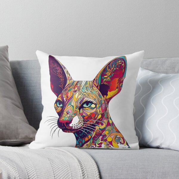 Item preview, Oriental Shorthair and German Pointer-inspired digital art: Hyperrealistic Feline designed and sold by DooodleGod.