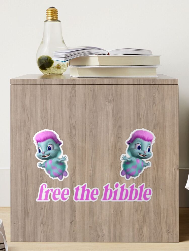 free the bibble Sticker for Sale by atlasbackache