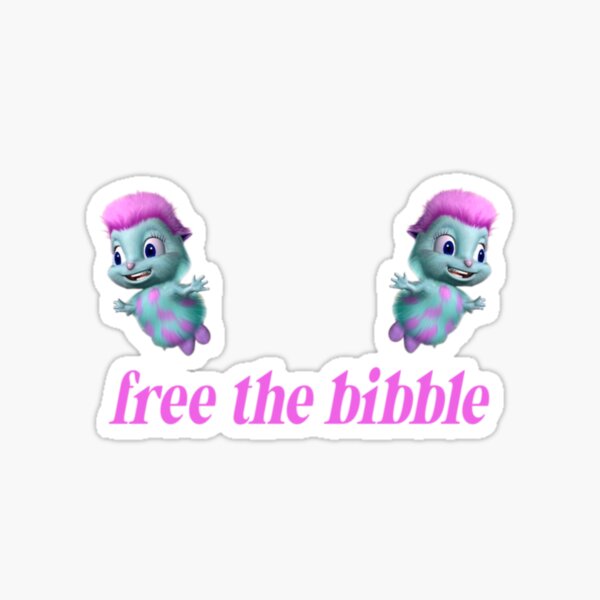 free the bibble Sticker for Sale by atlasbackache