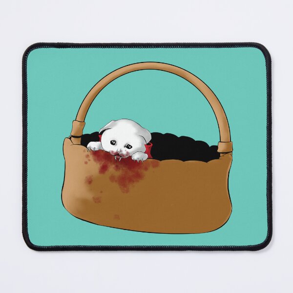 Item preview, Cute Vampire Kitten in A Basket designed and sold by TheWoodsRDark.
