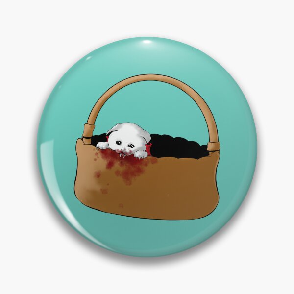 Item preview, Cute Vampire Kitten in A Basket designed and sold by TheWoodsRDark.