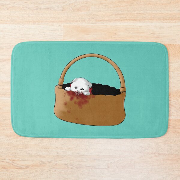Item preview, Cute Vampire Kitten in A Basket designed and sold by TheWoodsRDark.
