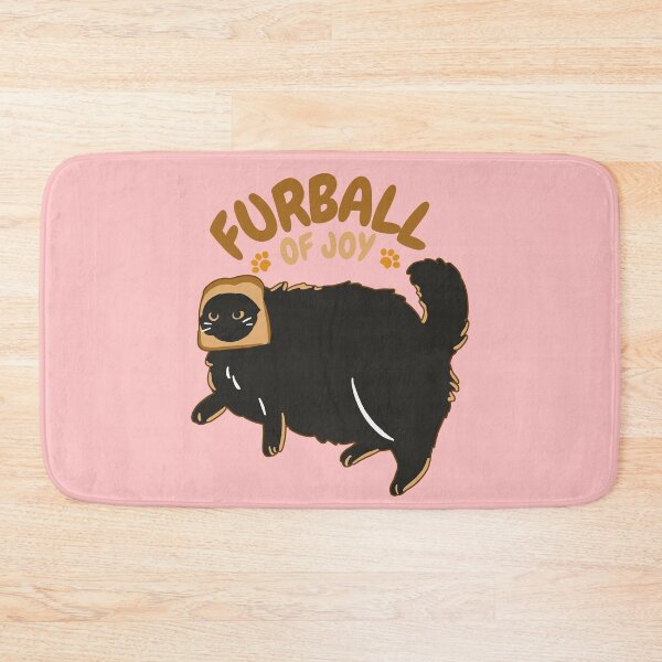 Item preview, Fat Cat: I'm Not A Fat Cat I'm A Furball Of Joy | Fat Black Cat With Bread | Funny Cat designed and sold by TeeraCollection.