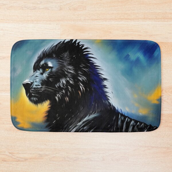 Item preview, Grunge Black Lion, Ai Generated Art  designed and sold by ACC .