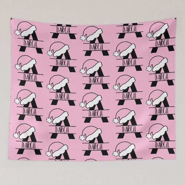 Item preview, Personalized Pink Santa Hat Monogram - Darcie designed and sold by MysticMagpie.