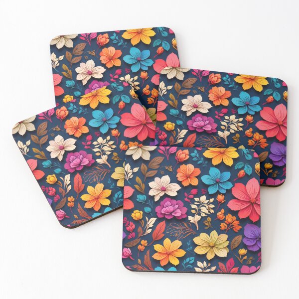 Item preview, Colorful Flowers Pattern designed and sold by mark-co.