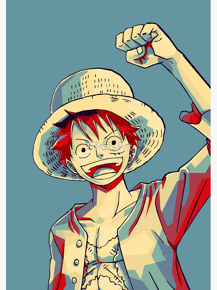 Sticker for Sale avec l'œuvre « une pièce recherchée / Luffy. » de