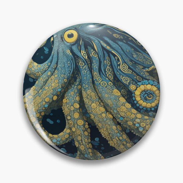 Item preview, Baroque Octopus: Inked Aquatic Art designed and sold by AFUNARTZ.