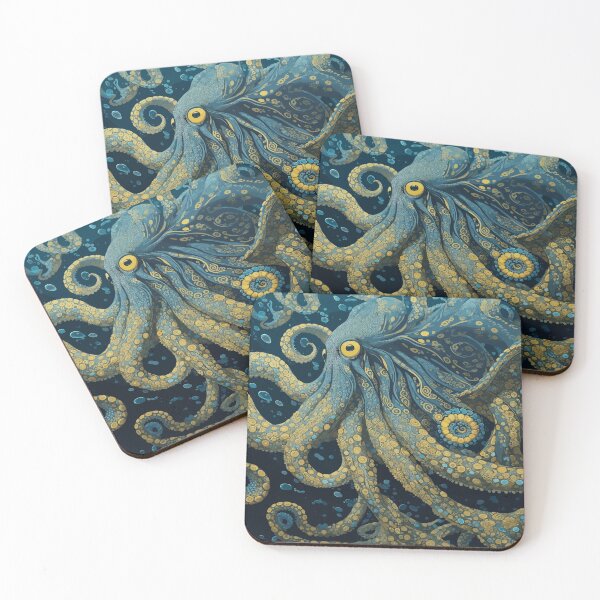 Item preview, Baroque Octopus: Inked Aquatic Art designed and sold by AFUNARTZ.