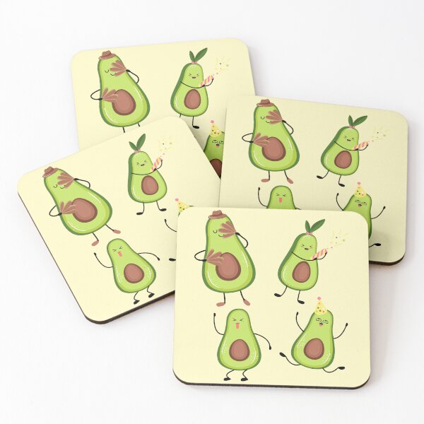 Item preview, Fun Kawaii Avocados Pack designed and sold by tearracreative.