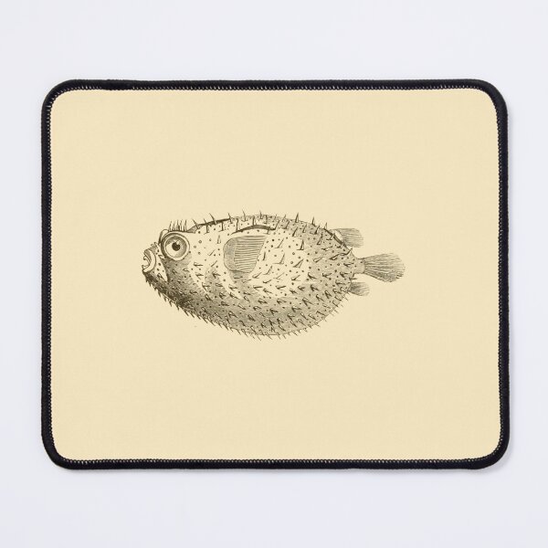 Item preview, Vintage Puffer Fish Illustration designed and sold by gildedfinches.
