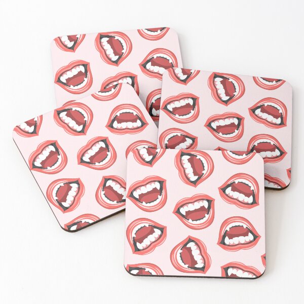 Item preview, vampire teeth - pink designed and sold by littlearrow.