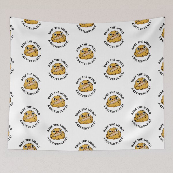 Item preview, Bake The World A Better Place Funny Baking Puns designed and sold by punnybone.