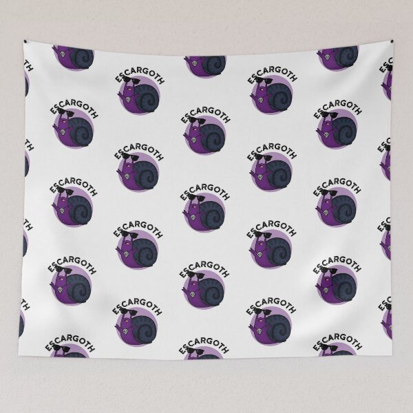 Item preview, Escar-goth Cool Goth Funny Snail Puns  designed and sold by punnybone.