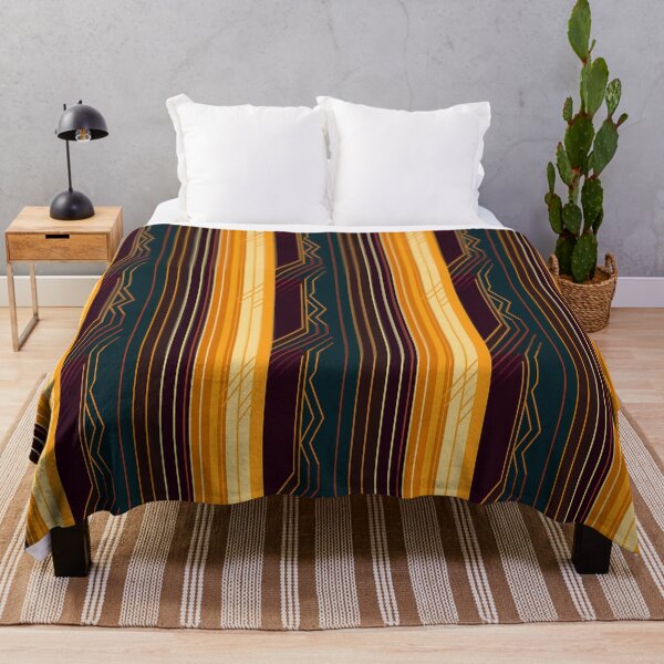 Aperçu de l'œuvre Abstract Retro Deco Contrast Orange Striped Pattern créée et vendue par Sturdust.