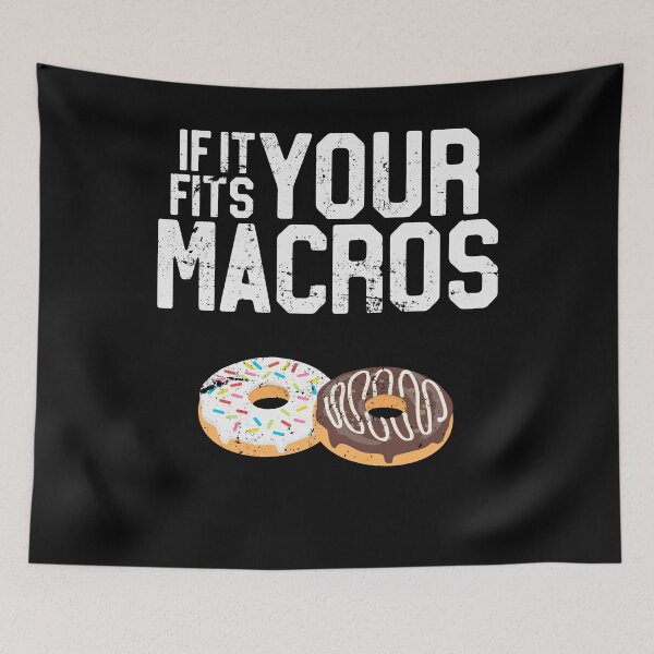 Item preview, If It Fits Macros Donuts, Intermittent Fasting Diet T-Shirt designed and sold by 14thFloor.