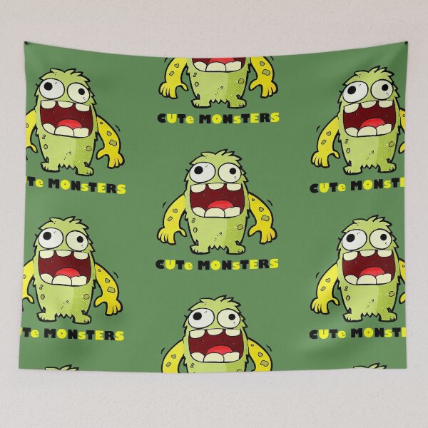 Item preview, cute yellow monster part 2 designed and sold by ONIX23.