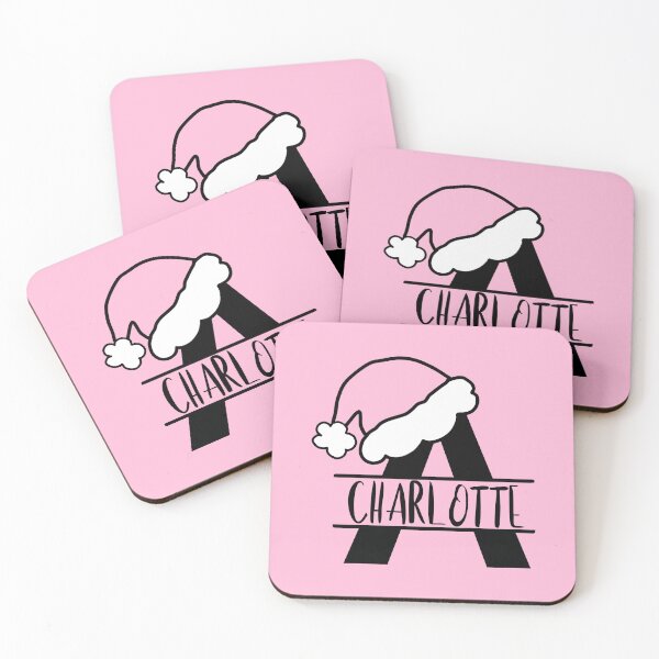 Item preview, Personalized Pink Santa Hat Monogram - Charlotte designed and sold by MysticMagpie.