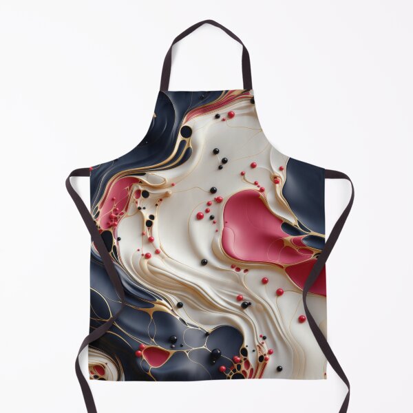 Item preview, Nightfall Elegance: A Symphony of Cream, Navy, Red, and Gold designed and sold by OurBarcode.