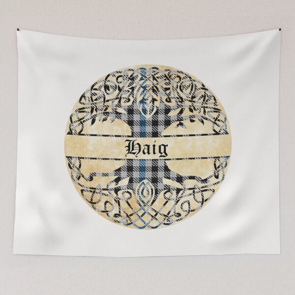 Item preview, Haig Tree of Life Clan Scottish Surname tartan designed and sold by BagTown Clans.