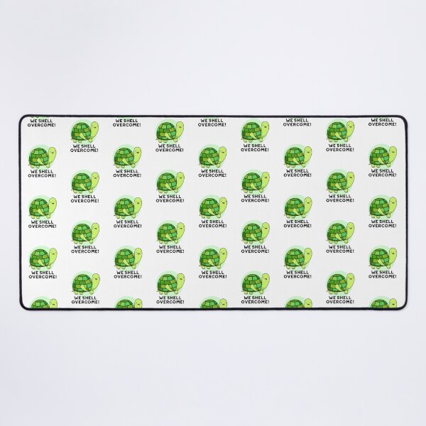 Item preview, We Shell Overcome Funny Tortoise Puns designed and sold by punnybone.