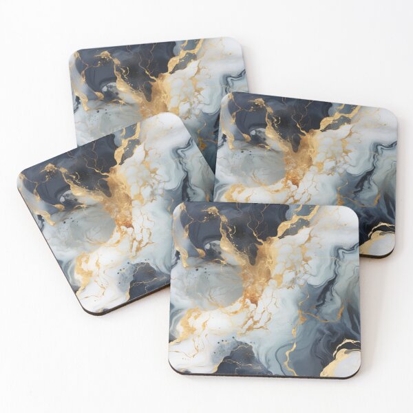 Item preview, Gilded Marble: A Luxurious Fusion of Texture and Gold designed and sold by OurBarcode.