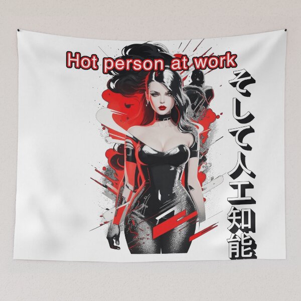 Item preview, Hot person at work with hot girl By Jonathan P. and AI designed and sold by JonathanP514.