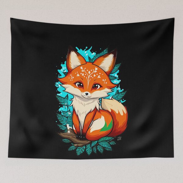 Item preview, Enchanting Woodland Fox designed and sold by Mechanical-Artt.