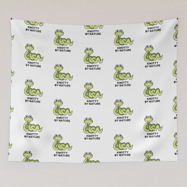 Item preview, Knotty By Nature Funny Snake Puns  designed and sold by punnybone.
