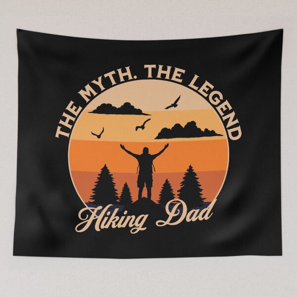 Item preview, Hiking Dad The Myth The Legend in Retro Design designed and sold by LOT7Clothing.