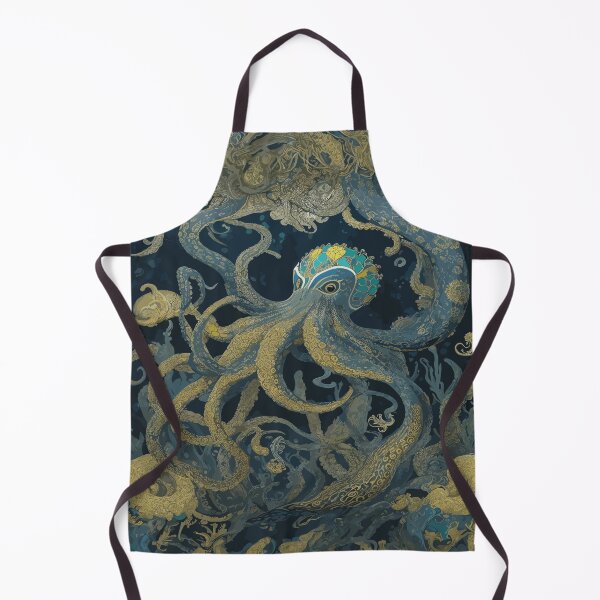 Item preview, Ink Sea Symphony: Baroque Octopus Art designed and sold by AFUNARTZ.