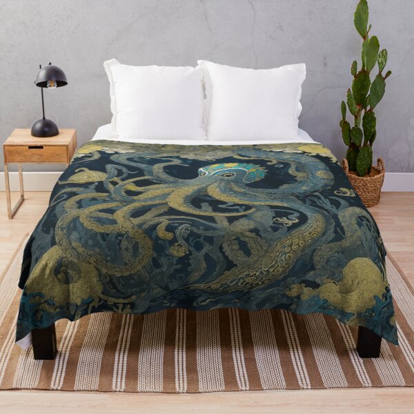 Item preview, Ink Sea Symphony: Baroque Octopus Art designed and sold by AFUNARTZ.