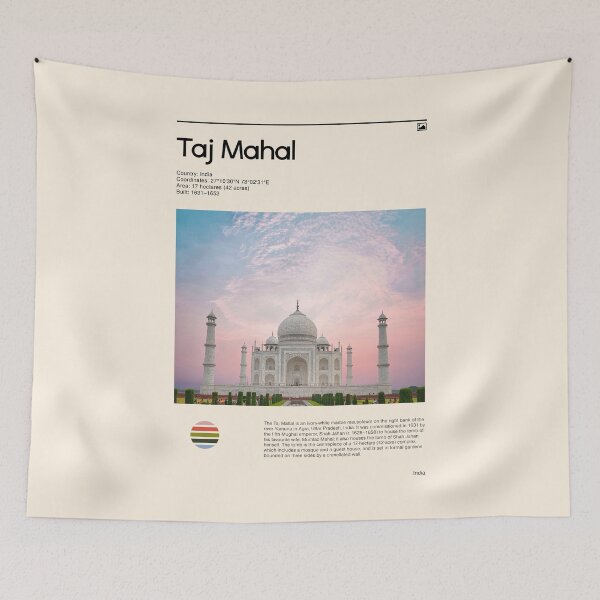 Item preview, Visit Taj Mahal, India (Travel poster) designed and sold by RabbitK.