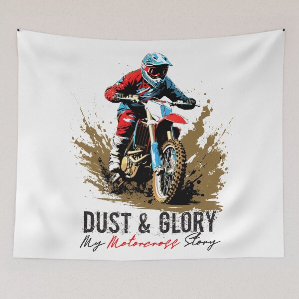 Item preview, Dust & Glory - My motocross story designed and sold by Concept-Hub.