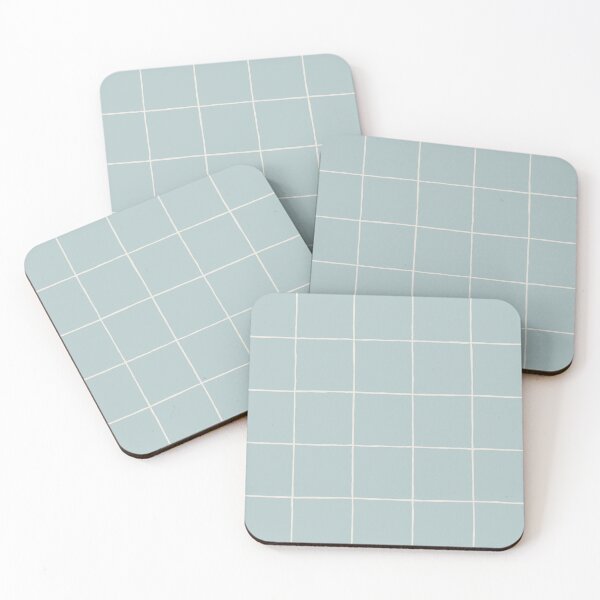 Item preview, Rustic Grid Soft Aqua designed and sold by Me And The Moon.