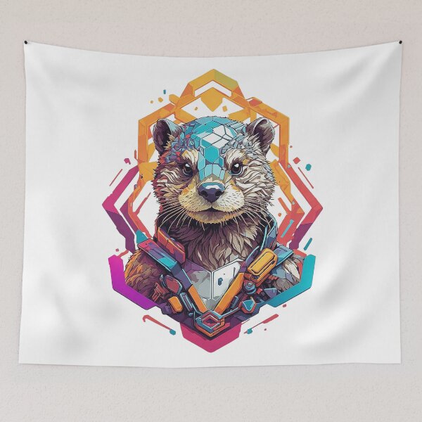 Item preview, Cute portrait with a futuristic glow designed and sold by Minpadesign.