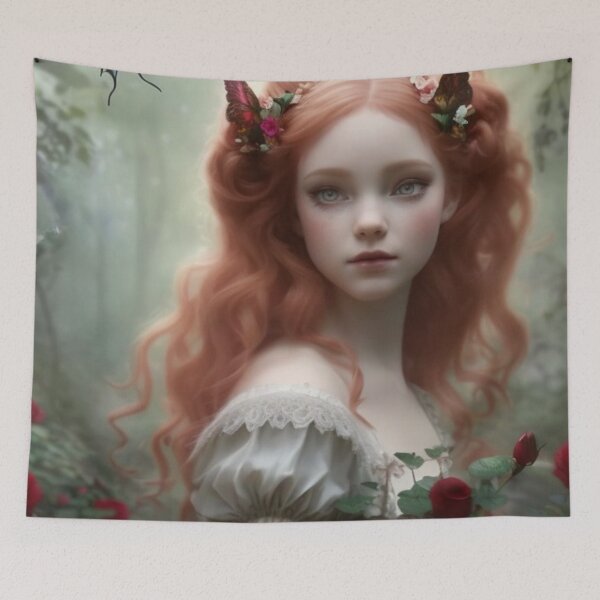Item preview, Wary Tales Red Butterfly Fairy designed and sold by WaryTales.