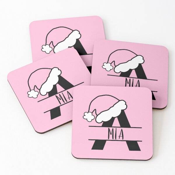 Item preview, Personalized Pink Santa Hat Monogram - Mia designed and sold by MysticMagpie.
