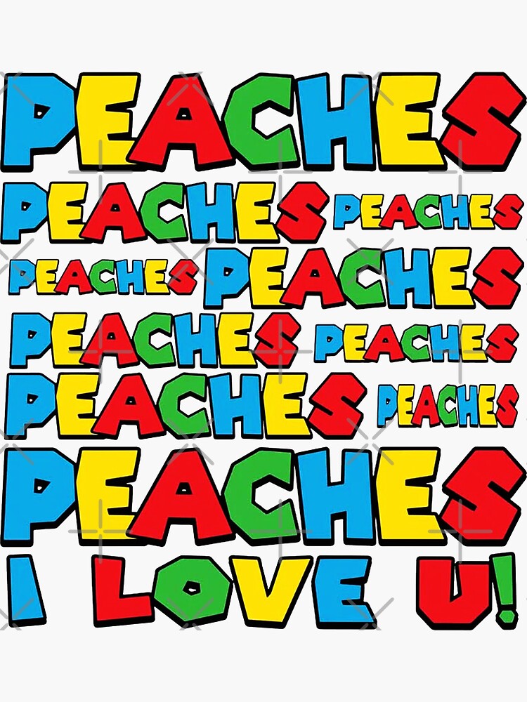 Peaches Peaches Lyrics Sticker for Sale by sparkerzed