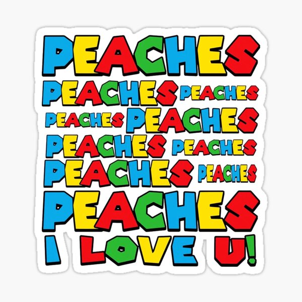 Peaches Lyrics Stickers for Sale