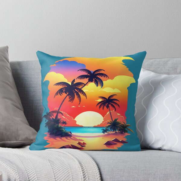 Item preview, Tropical Sunset - Graphic by BabeMonetArt designed and sold by MoxyMermaid.