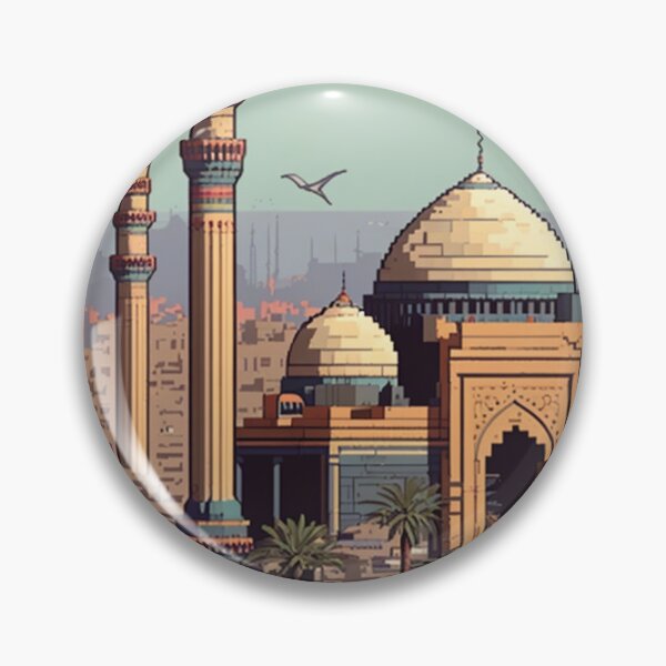 Artikelvorschau, Kairo Ägypten in Pixelkunst entworfen und verkauft von AI-G-I-.