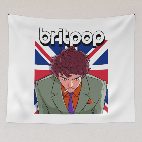 Item preview, Britpop Logo 90's Guitar UK Rock Music designed and sold by Nosek1ng.